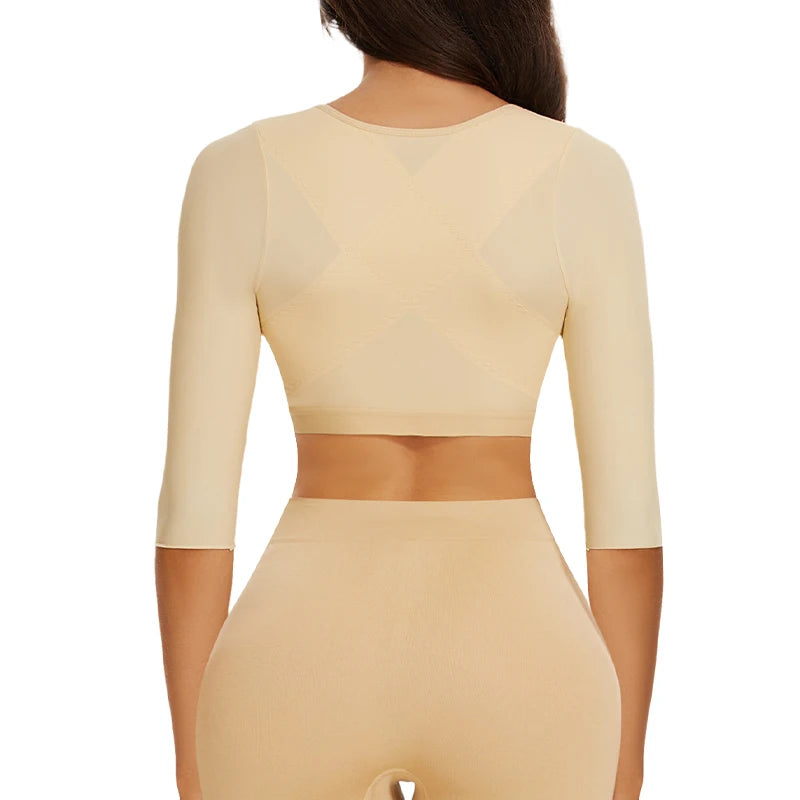 Shaper Top per le donne Flabby Braccia Compressione Post Chirurgia Chiusura frontale Reggiseno Canotta corta Shapewear Supporto per la schiena Body Shaper