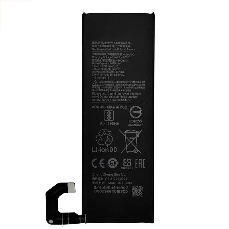 Batteria BM58 originale al 100% per Xiaomi Mi 8 9 10 11 11i 11T Ultra SE Lite Mi A3 CC9 CC9e Poco F3 Redmi K40 Pro Mix 4 batterie 5G