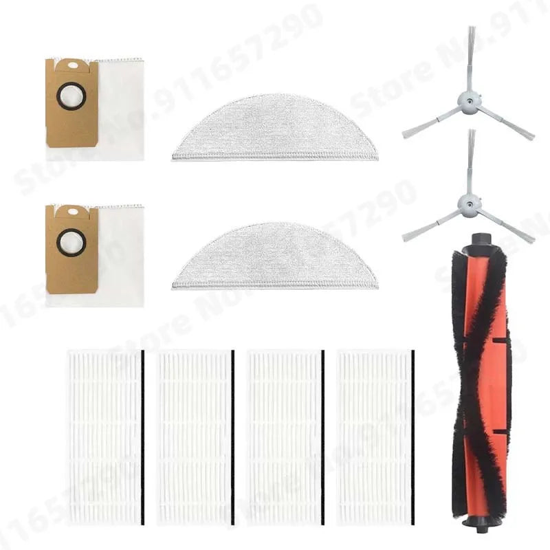 Spazzola principale/laterale Filtro HEPA Mop Panno Scatola per la polvere Sacchetto per la polvere per XiaoMi Lydsto R1 / R1A / R1 Pro / S1 Parti per aspirapolvere robot