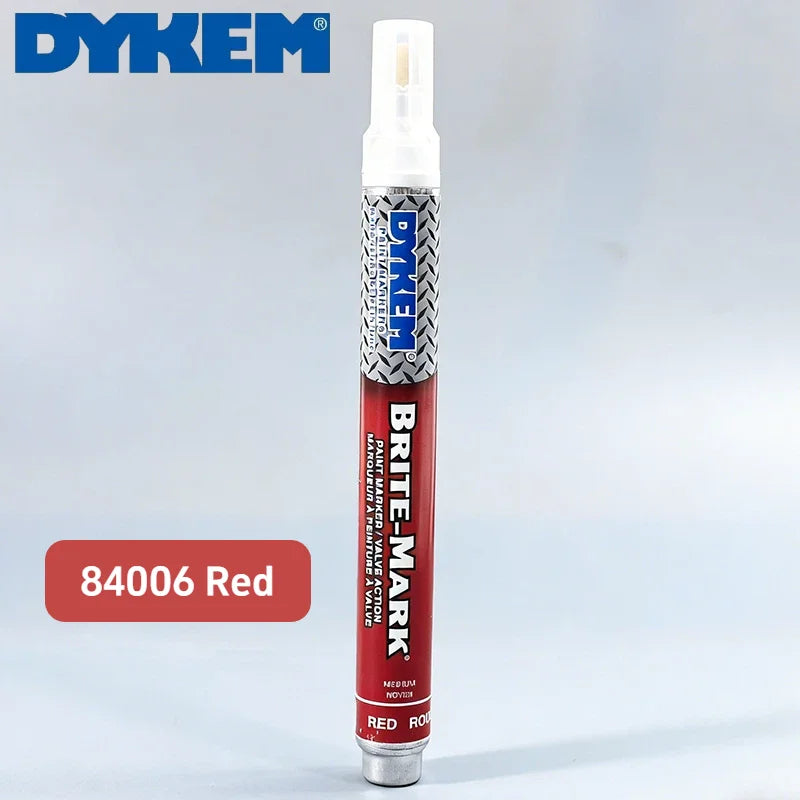 DYKEM BRITE-MARK Pennarello Permanente Medio, Penna Industriale a Rapida Asciugatura per Metallo, Plastica, Gomma, Vetro, Legno