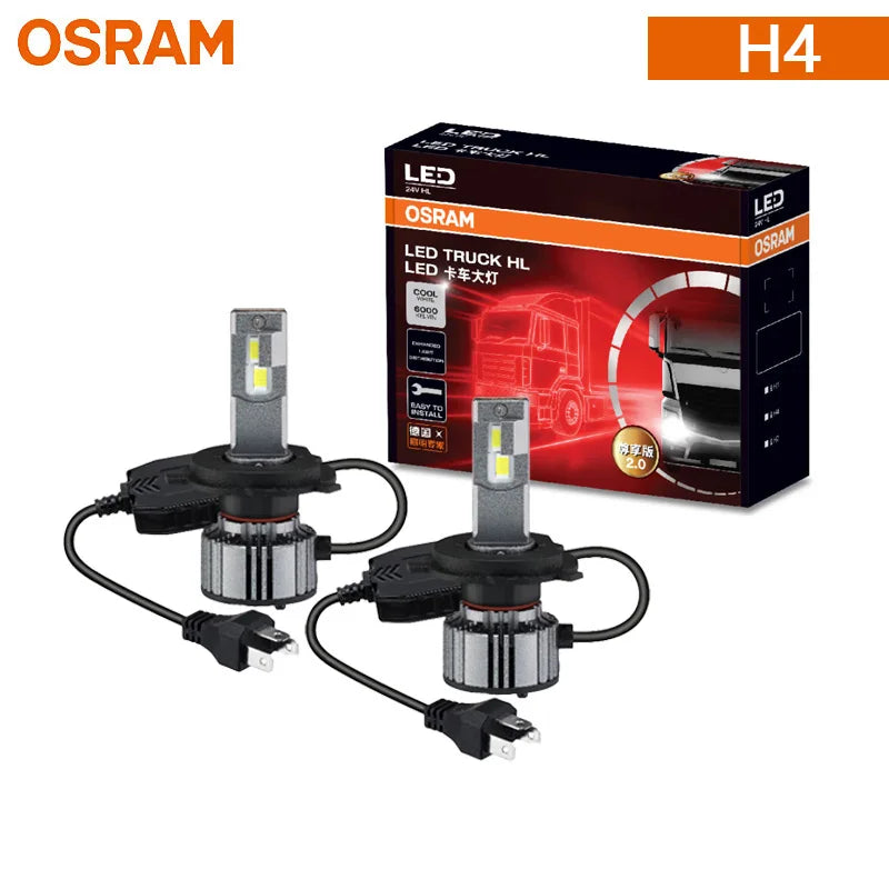 OSRAM 24V LED ZX2.0 Faro per camion H1 H4 H7 110W 8000LM Super Power Light 6000K Bianco freddo Aggiornamento Sostituisci il luminoso fascio alto e basso