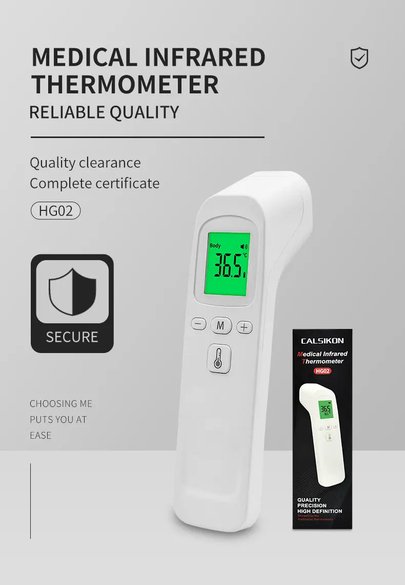 MAMIJOY Termometro per bambini LCD digitale a infrarossi Misurazione del corpo Fronte Orecchio Senza contatto Febbre per adulti Termometri per bambini IR