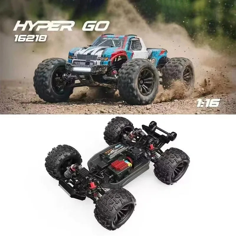 Auto RC MJX Hyper Go 1/16 4WD 16212 16213 16218, Auto da Corsa RC Brushless 60KM/H, Auto Telecomandate 2.4G, Camion Fuoristrada Giocattolo