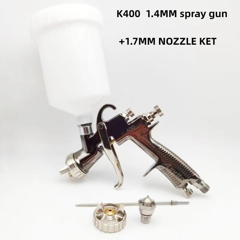 Pistola a Spruzzo di Alta Qualità Auarita K400 LVMP, Spruzzatore per Auto 1.4/1.7MM R500, Pistola per Verniciatura ad Alta Atomizzazione, Aerografo