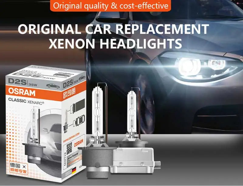 OSRAM Xenon HID CLASSIC D1S D2S D3S D4S lampade Standard 66140 66240 66340 66440 CLC Original Car Head Light 4200K Warm White Pair