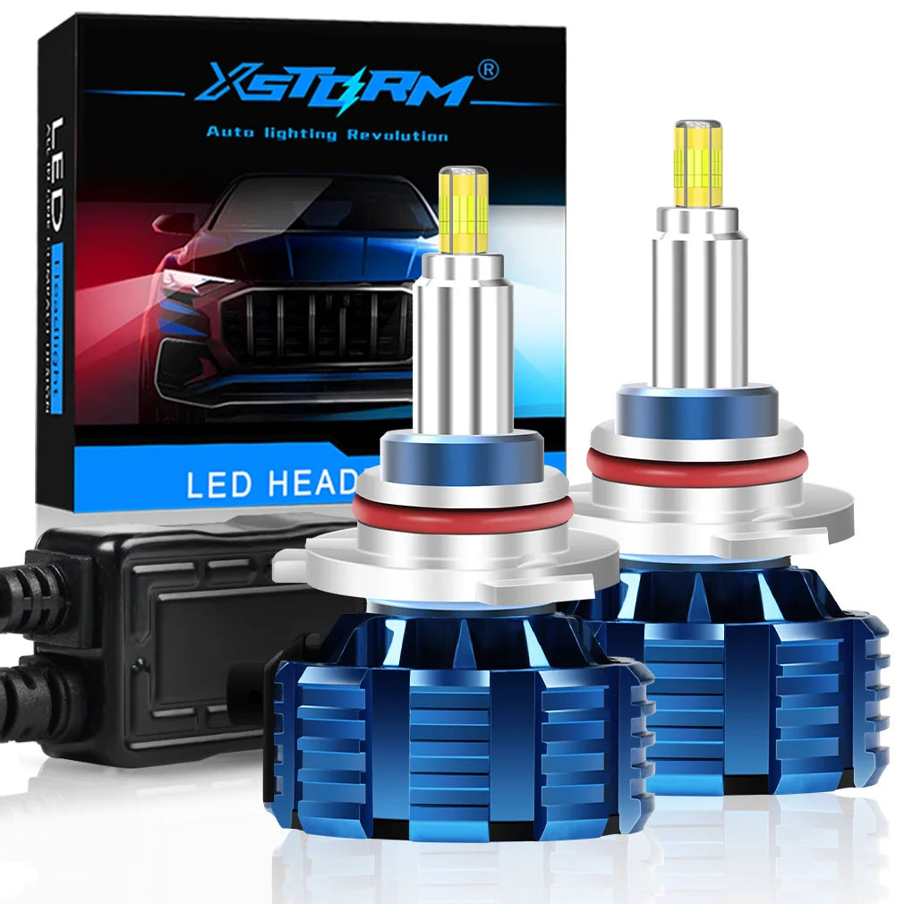 XSTORM H7 Lampadine a LED H1 H8 H11 Faro a LED Canbus HB3 9005 HB4 9006 360 ° Faro per auto 30000LM 9V 12V Lampade turbo per auto