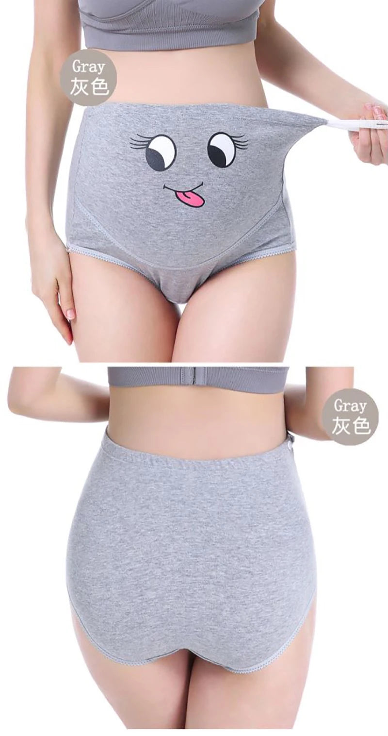 Mutandine di cotone per la biancheria intima di maternità incinta Mutandine vestiti per le donne incinte Slip di gravidanza Intimo di maternità a vita alta