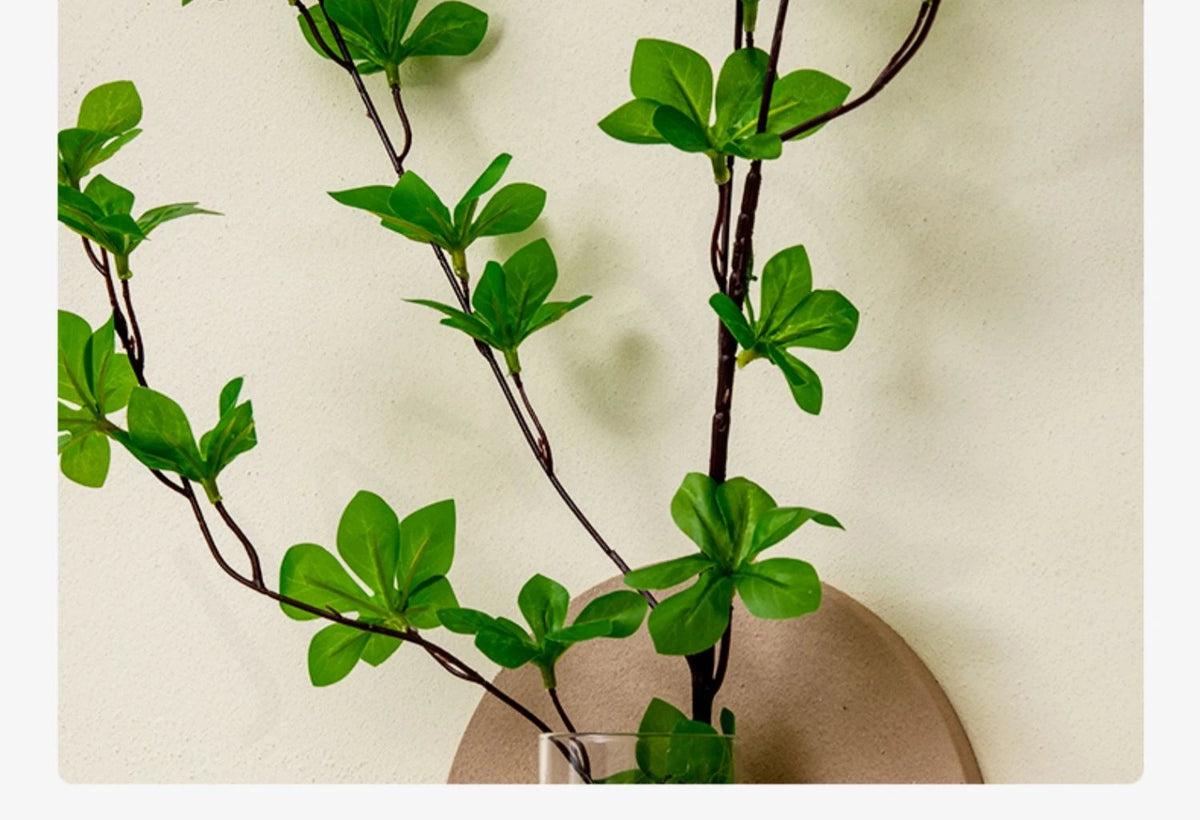 Decorazioni per l'ingresso Lampade da parete a LED Pianta verde Corridoio Corridoio Moderno dipinto sospeso Luci murali per vasi da soggiorno di fascia alta