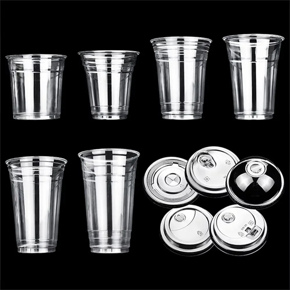 400ml 100% biodegradabile riciclabile trasparente usa e getta per bevande in plastica Pla tรจ al latte caffรจ tazza di liquido con cannuccia