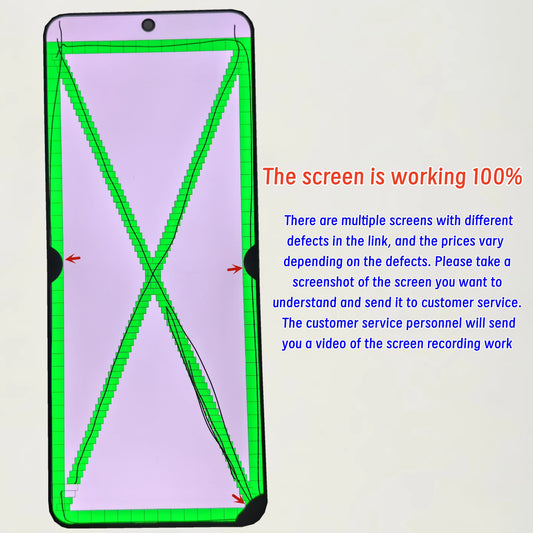 Display LCD Super AMOLED da 6.7'' 100% Testato per Samsung Z Flip 4 SM-F7210 F721 F721W F721U, Schermo Touch Sostitutivo Con Difetti