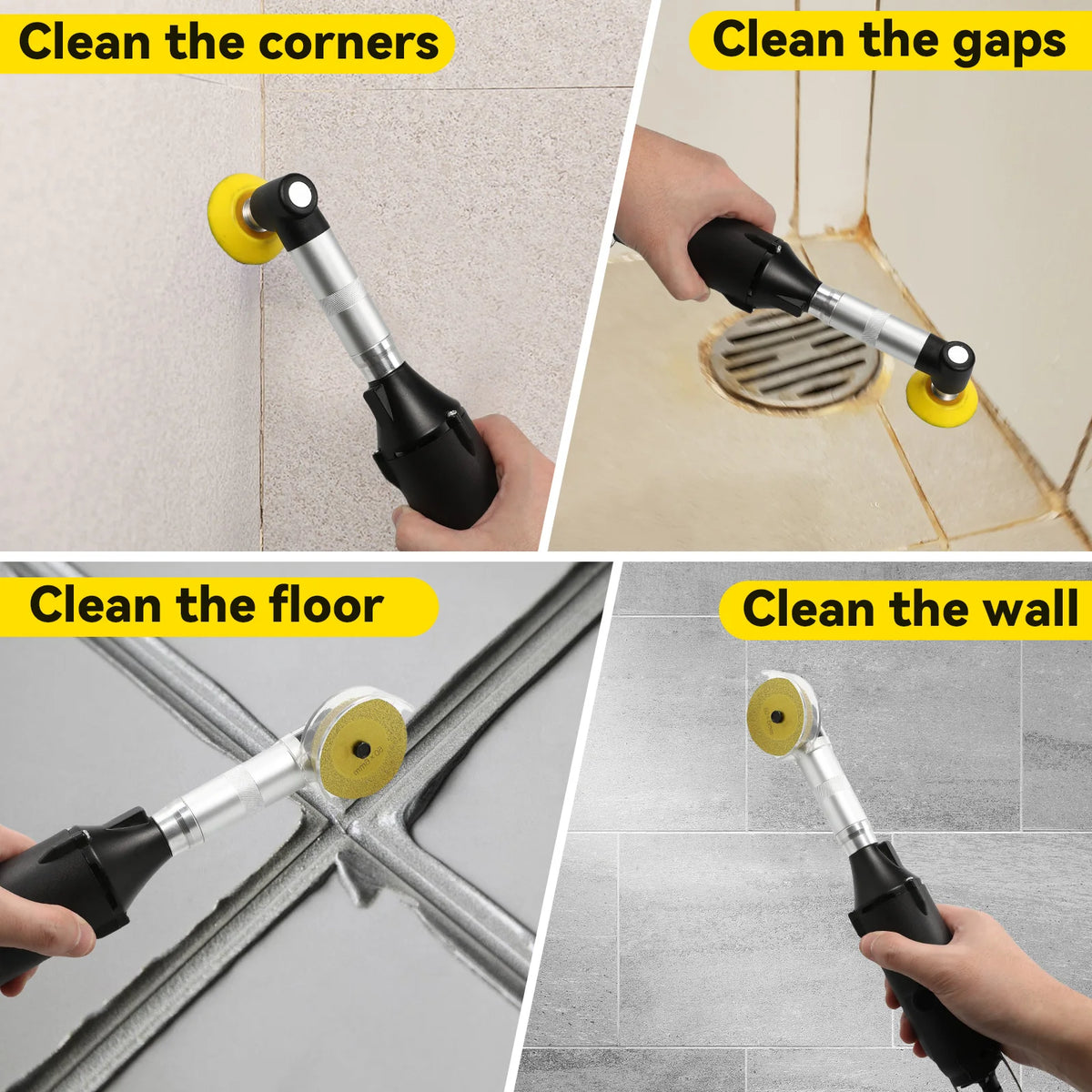 Lucidatrice Elettrica Portatile per Fughe di Piastrelle da 350W, Lucidatrice per Fughe di Piastrelle in Ceramica per Pavimenti, Corridoi e Decorazioni Domestiche