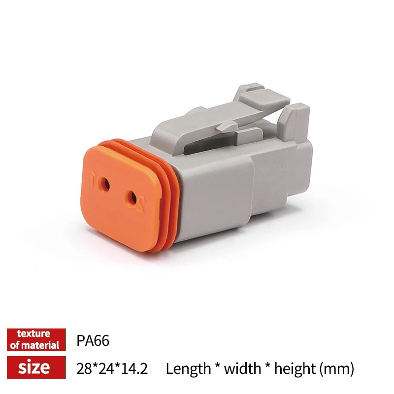 Kit spina connettore DT impermeabile DT06-2S/DT04-2P 3P 4P 6P 8P 12P maschio femmina presa automobilistica connettore Deutsch