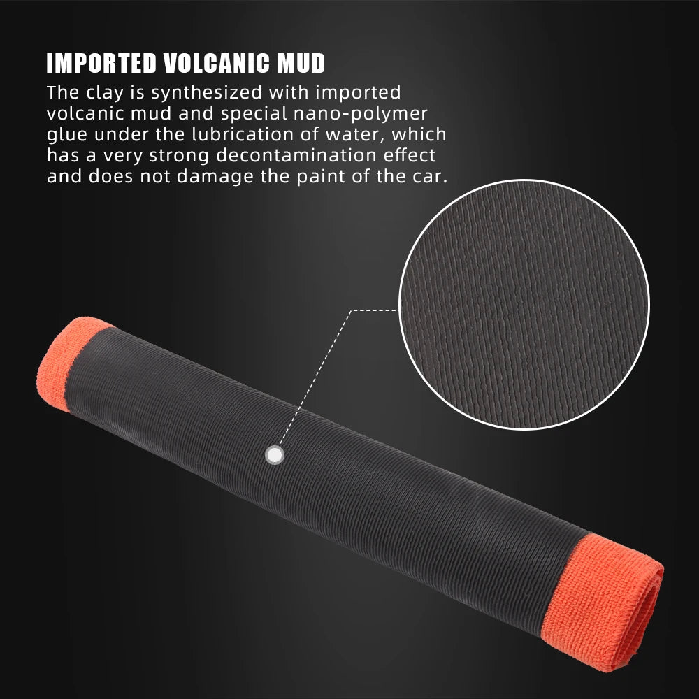 SPTA 1Pc Asciugamano da barra in argilla arancione Panno per dettagli automatici Guanto per autolavaggio in microfibra Argilla 30 cm * 30 cm
