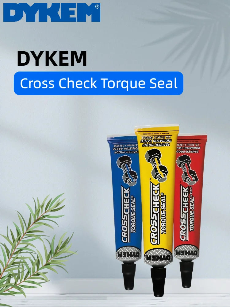 Sigillo di controllo a coppia DYKEM Cross Check 1oz, pasta indicatrice antimanomissione per bulloni e dadi, vernice di marcatura anti-allentamento per elementi di fissaggio