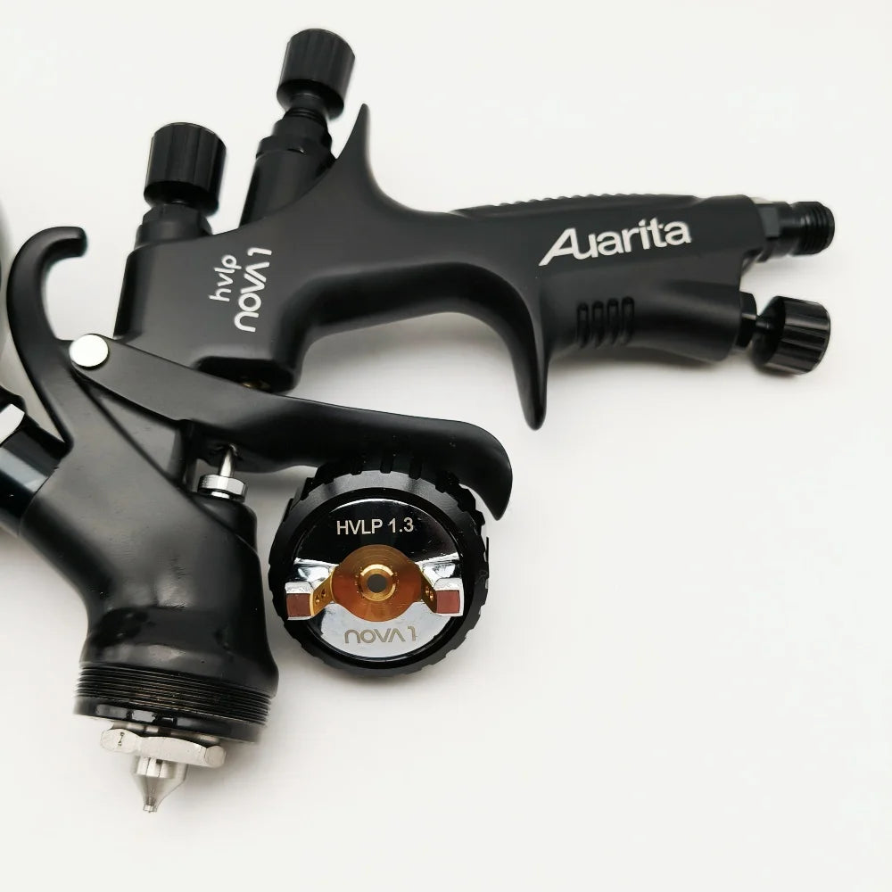 Auarita NOVA 1 HVLP Pistola a spruzzo di alta qualità Pistola a spruzzo per vernice automobilistica Ugello in acciaio inossidabile da 1,3 mm Pistola a spruzzo professionale