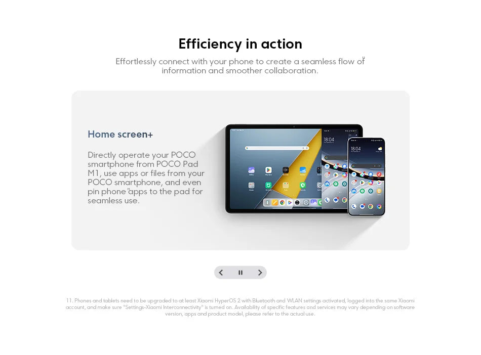 POCO Pad M1 Versione Globale, Display Cristallino 12.1" 2.5K 120Hz, Snapdragon 7s Gen 4 Octa-core, Batteria 12000mAh, Tablet