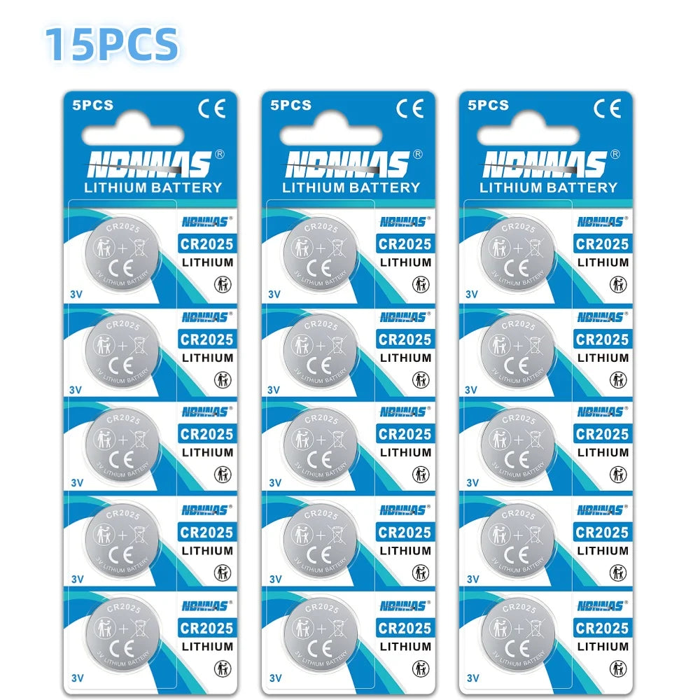5-50 pz. Batterie a bottone al litio 3V CR2025 DL2025 2025, batterie piatte per chiavi auto/portachiavi Audi, Mercedes, Nissan, bilance, giocattoli, ecc.