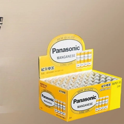 Batterie originali Panasonic AA 1.5V al carbonio-zinco per giocattoli LED, MP3, fotocamere, torce, rasoi, lettori CD
