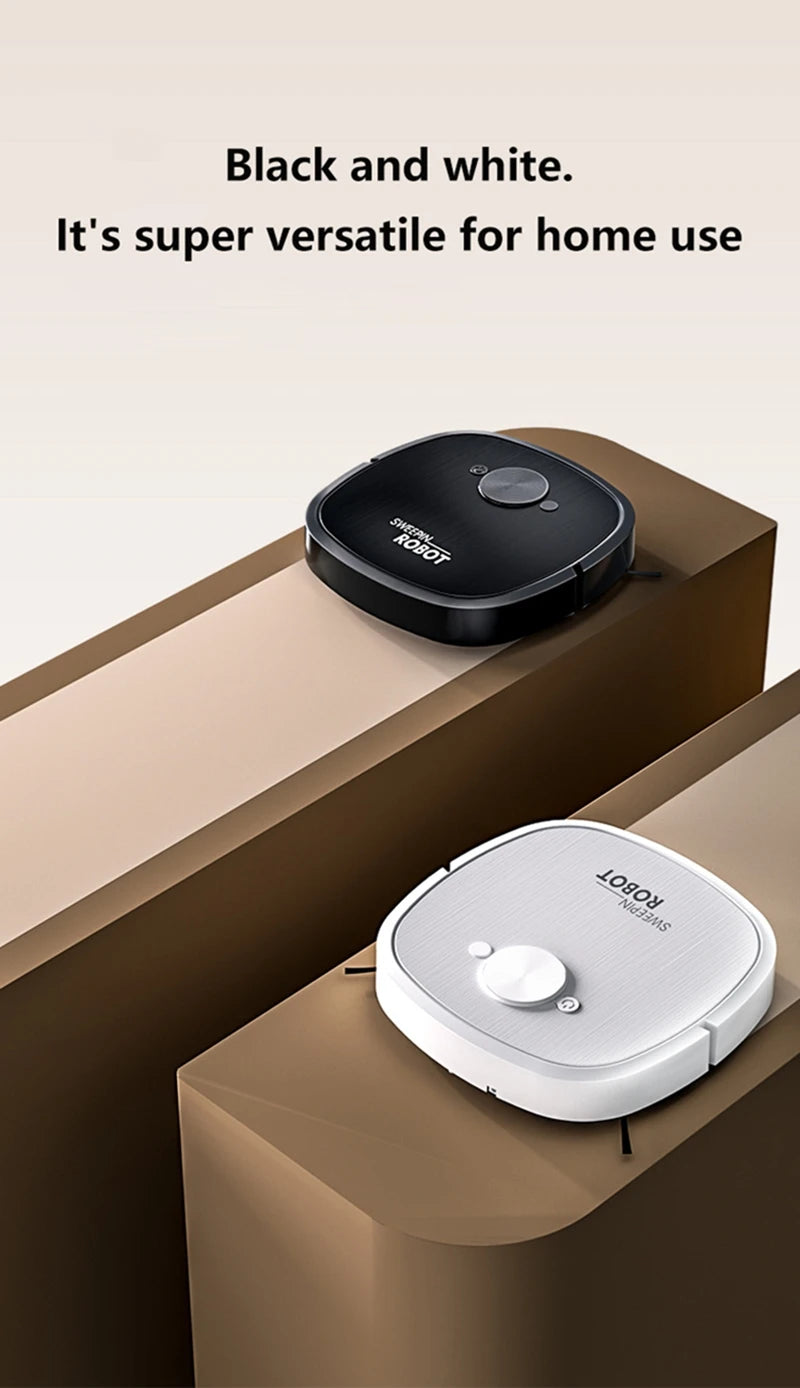 Nuovo Robot Aspirapolvere 3-in-1 Lenovo con Ricarica USB, Robot Domestico Completamente Automatico per Spazzare, Aspirare e Lavare Pavimenti