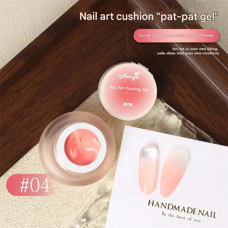 Gel Polish Cushion Effetto Ombre 5ml Nero Bianco Pesca, Gel per Nail Art French, Gel Sfumato UV/LED per Unghie