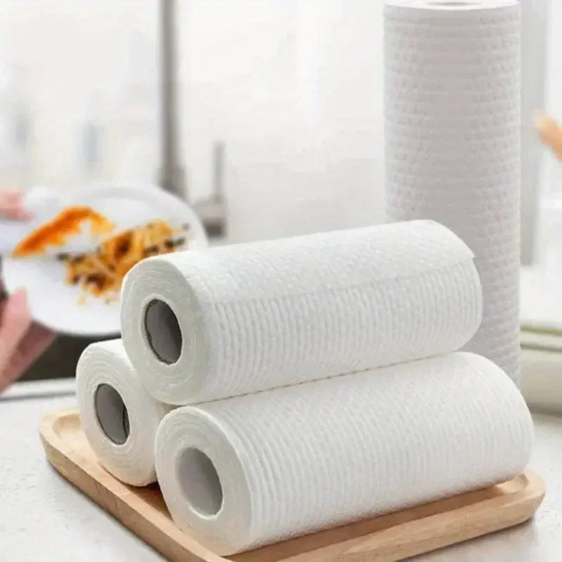 500/50pcs Cucina Riutilizzabile Stracci Usa E Getta Panni di Pulizia Non Tessuti Lavaggio Strofinacci Straccio Asciugamani di Stoffa Pad Antiaderente