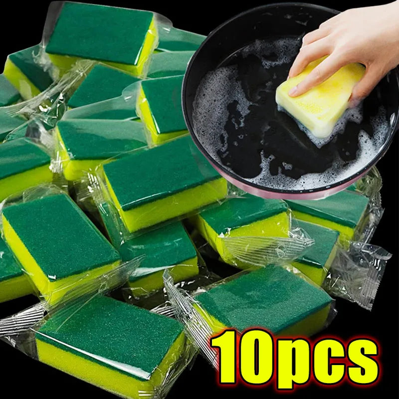 100/1 pz Cucina Lavapiatti Spugna Morbida Assorbente Pulito Strofinare Pentola Ruggine Spugnetta Rimozione Kit Spazzola Per La Pulizia Della Casa spugna
