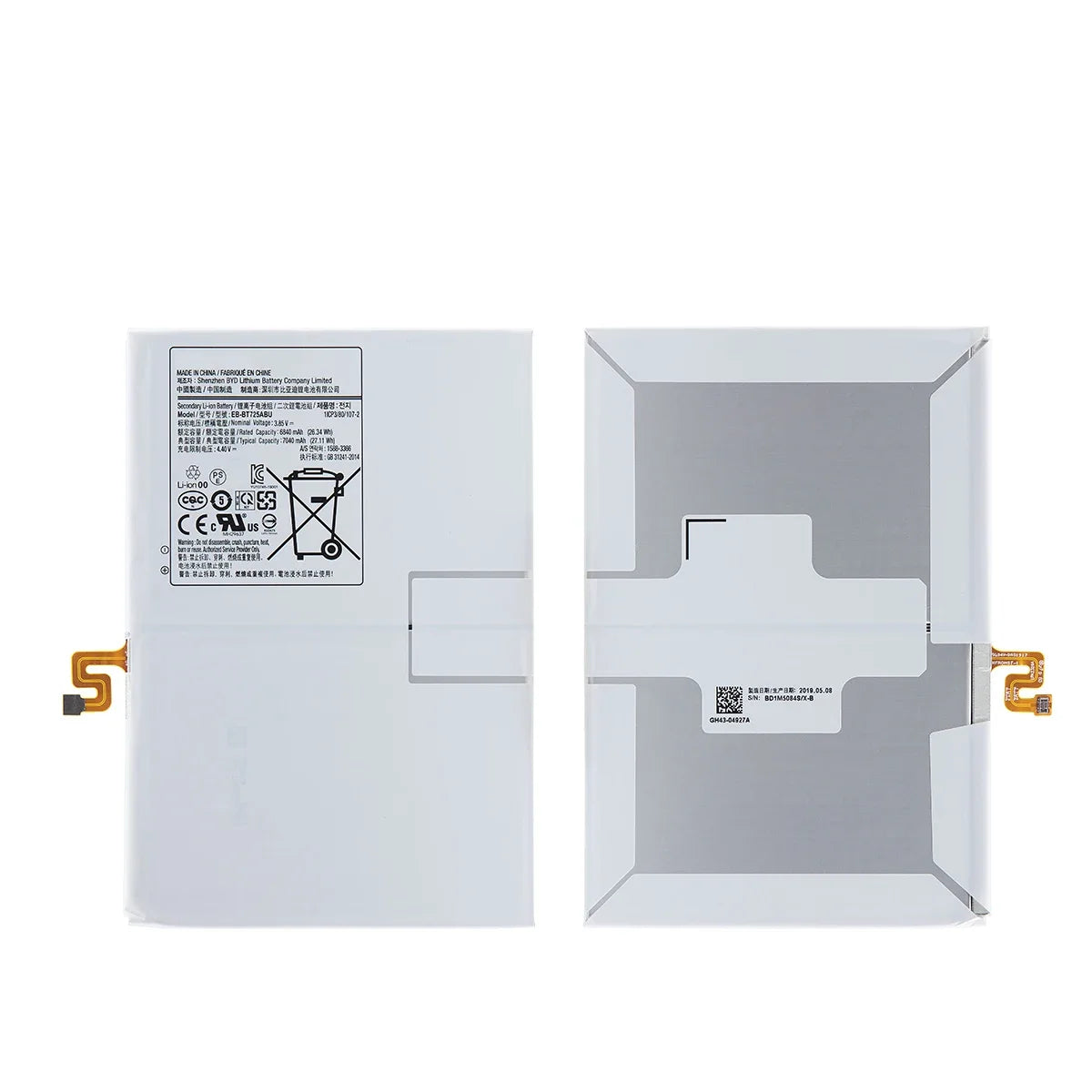 Nuovissima batteria sostitutiva per Tablet EB-BT725ABU 7040mAh per Samsung Galaxy Tab S5e T725C T720 SM-T720 SM-T725