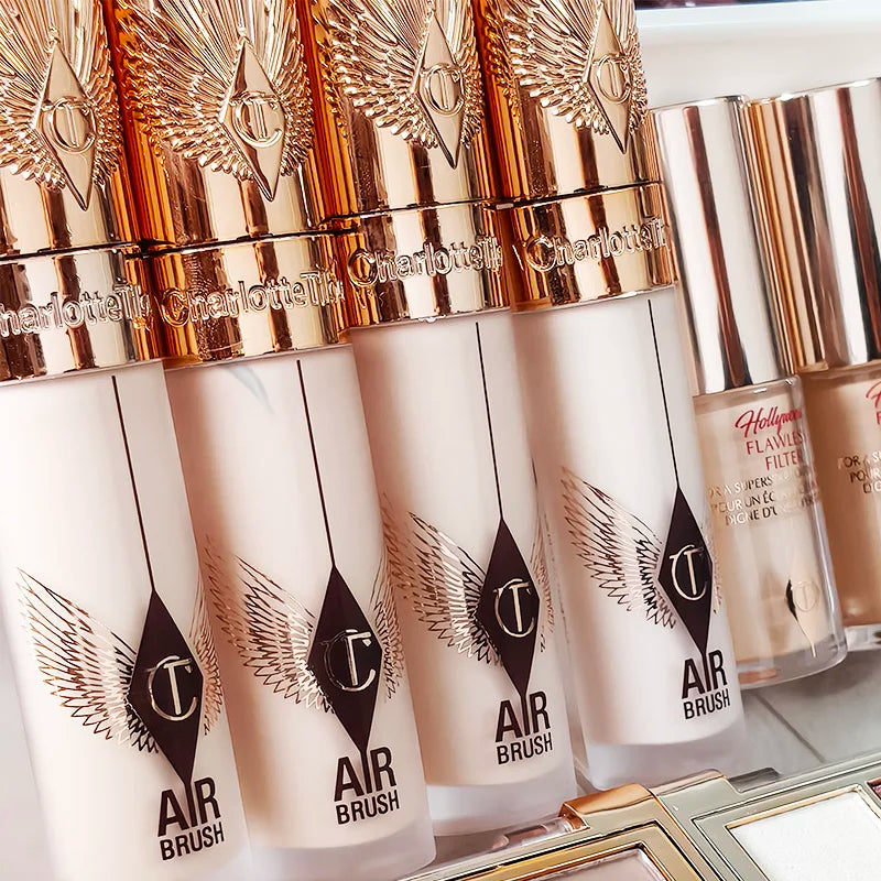 Spray Fissante Charlotte alla Moda, Nuovo Correttore Liquido per Coprire Macchie e Occhiaie, Cosmetici Tilbury