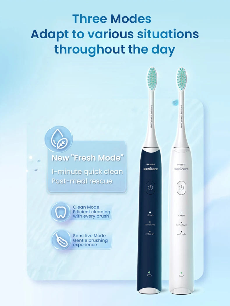 Nuovo Spazzolino Elettrico Philips Sonicare S2 HX2418, 31000 VPM, Ricaricabile con Modalità Fresh, Setole Morbide, 30 Giorni di Autonomia