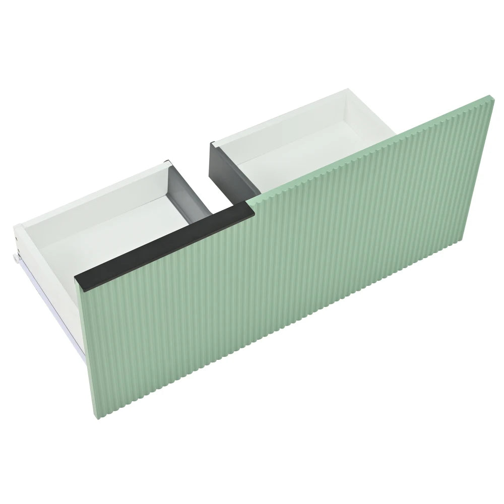 Mobiletto per lavabo da bagno con lavabo in ceramica, lavabo singolo con cassetti in MDF, organizer per mobile da bagno in piedi con lavabo