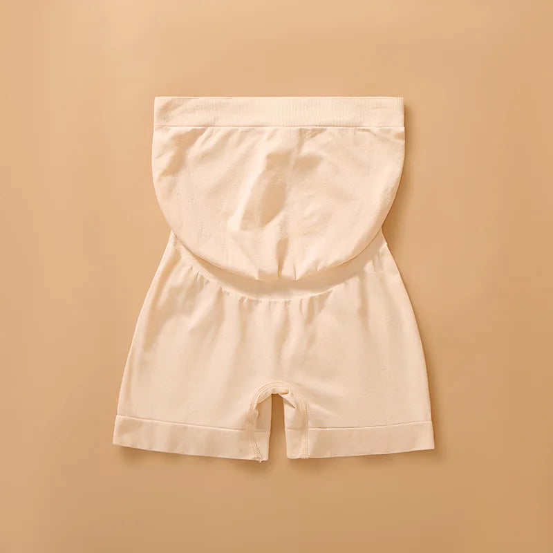 Pantaloni premaman senza cuciture a vita alta Donne incinte Comode mutandine di sicurezza Mutandine da donna Gravidanza Leggings corti Intimo