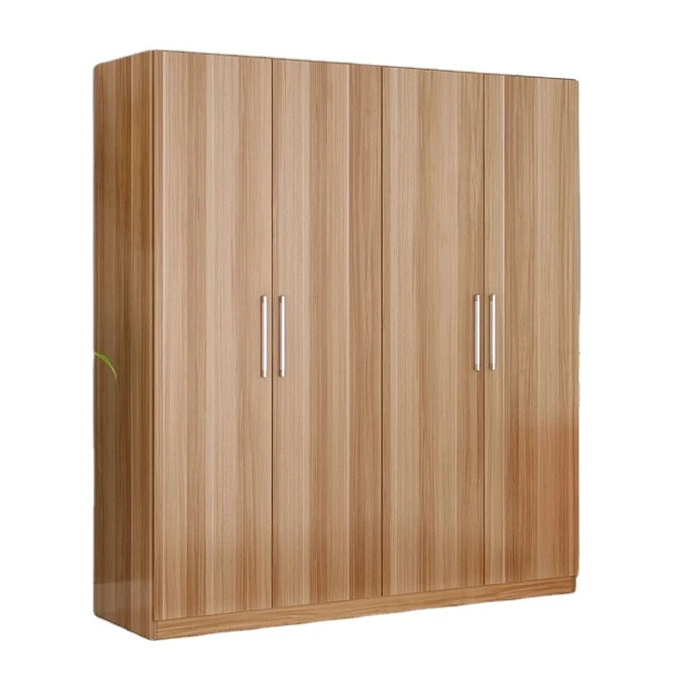 Fornitura diretta in fabbrica Armadio guardaroba per vestiti in legno economico semplice e moderno a due tre quattro porte per mobili da camera da letto