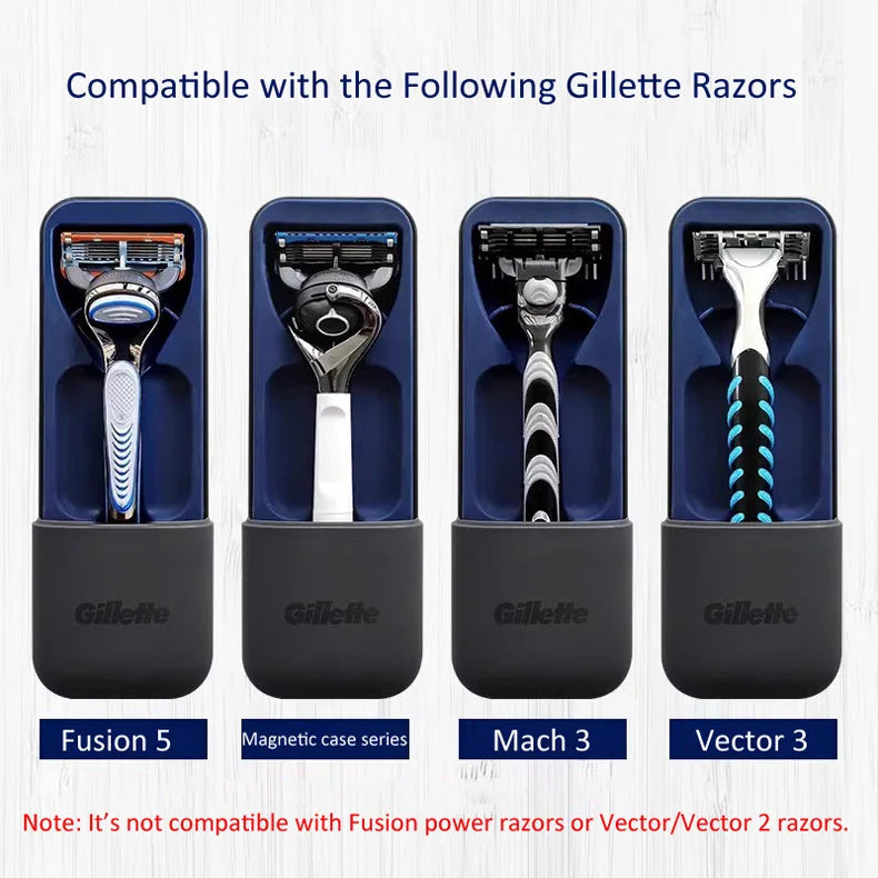 Astuccio da viaggio magnetico Gillette per rasoio, custodia per la serie Fusion