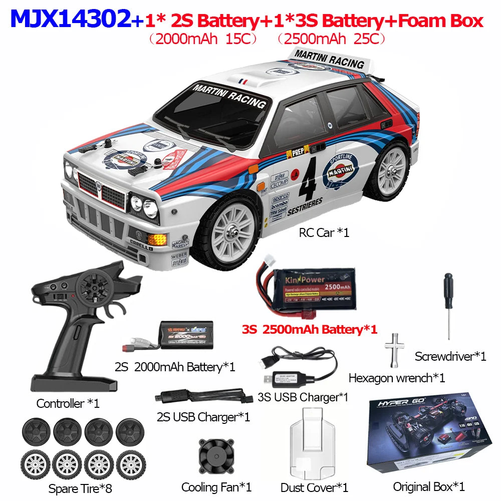 65 km/h HYPER GO MJX 14302 1/14 RC Auto Brushless 2.4G Telecomando 4WD Off-road Ad Alta Velocità RC Auto Camion Hobby RC Giocattoli Come Regalo