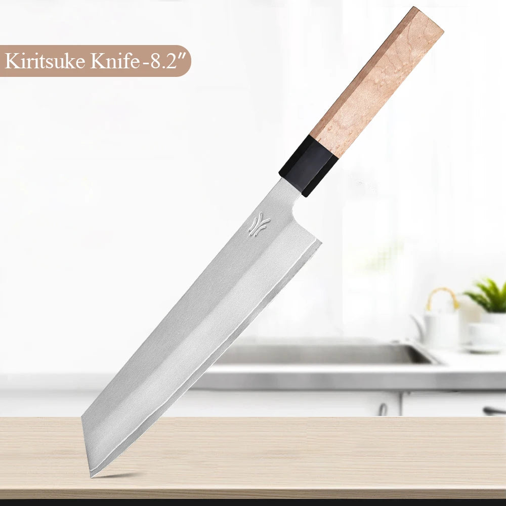 Set di coltelli da cucina in stile giapponese da 1 o 5 pezzi, coltello da chef in acciaio inossidabile composito a 3 strati, Nakiri Santoku, utensili da cucina multiuso