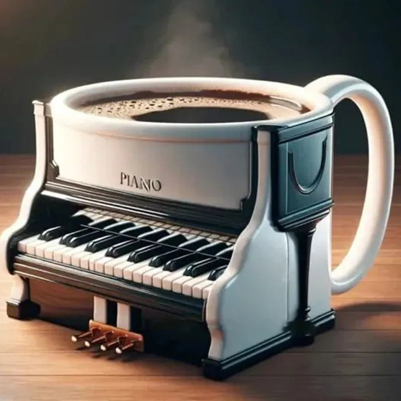 Nuovo unico strumento musicale tazza da caffè creativo 3D sassofono violino tazza nuove tazze tazza di latte regalo di fascia alta ornamenti per il desktop