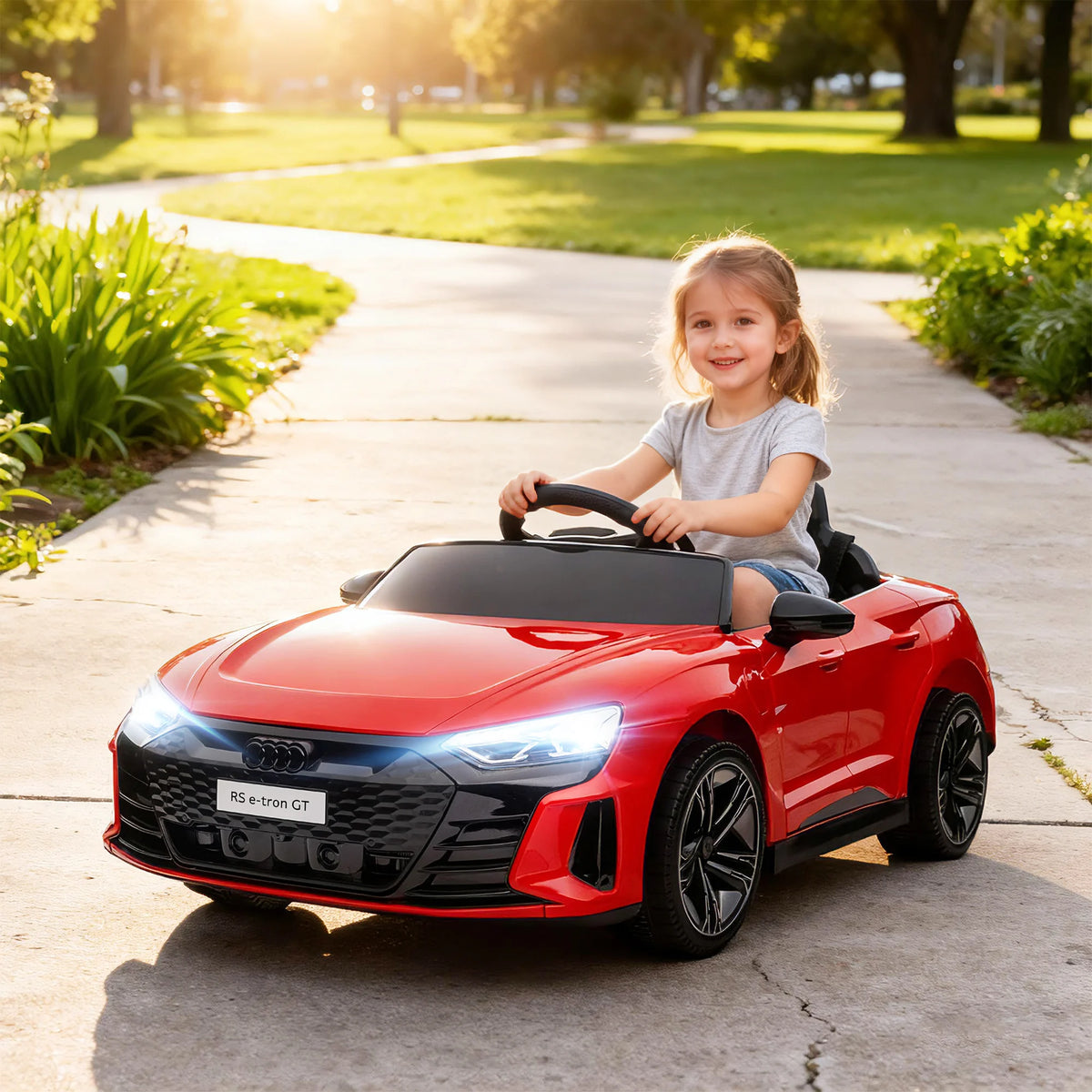 HOMCOM Auto Elettrica 12V per Bambini - Veicolo Elettrico con Telecomando per Genitori Incluso - V. Max. Effetti sonori a 5 km/h