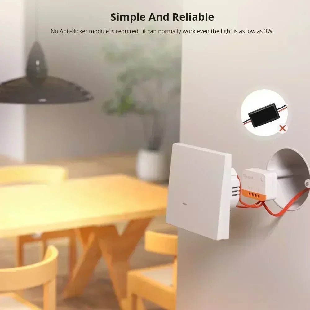 SONOFF ZBMINI L2 Zigbee Zbminil2 Interruttore smart Zigbee Mini L2 Nessun cavo neutro richiesto Controllo bidirezionale a 1 gruppo Alexa Google Home