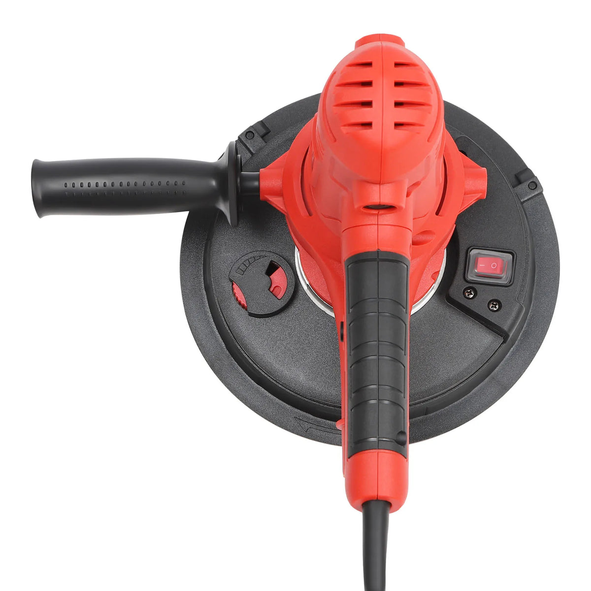 Levigatrice Elettrica per Cartongesso 800W, 1200-2500 RPM a Velocità Variabile, Lucidatrice con Aspirazione Polvere e Luce LED per Lavori su Soffitti/Intonaco