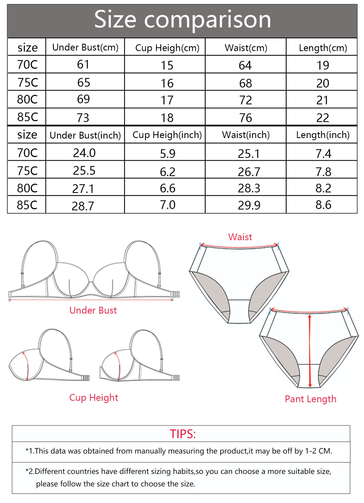 Completo intimo da donna con stampa a quadri, composto da reggiseno push-up con ferretto e perizoma, in pizzo nero con applicazioni, ideale per Natale, modello L1018.