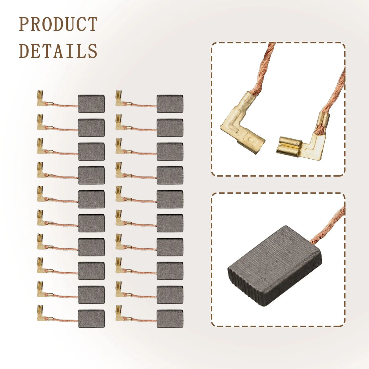 20 pz/set 5x11x16mm CB325 Spazzole di Carbone Motore Per 9554NB 9557NB Smerigliatrice Angolare Utensili Elettrici Accessori