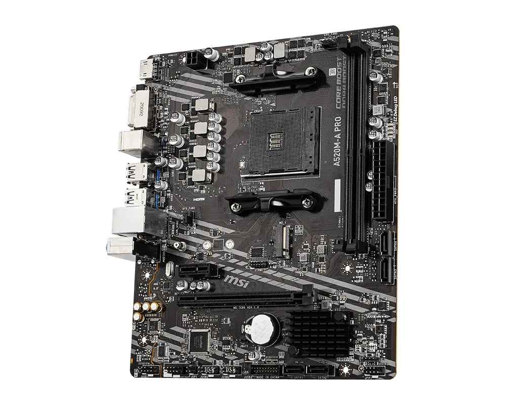 Scheda madre MSI A520M-A PRO A520M Socket AM4 2x DDR4 64GB M.2 Micro-ATX supporta processori Ryzen 5700X 5600G 5300G 4500 3500 3900