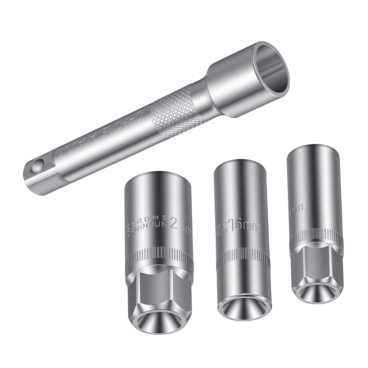 Podofo Set di 216 Pezzi di Utensili Avanzati per Riparazione Auto, Set di Chiavi a Bussola da 1/4", 3/8", 1/2" con Chiave a Cricchetto a 24 Denti, Chiave a Cricchetto Ergonomica, Set di Utensili per Meccanici per Riparazione