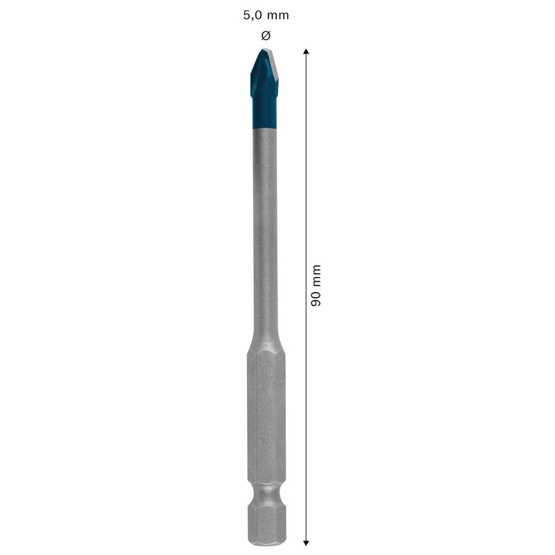 BOSCH EXPERT HEX-9 Punta da trapano in ceramica dura 10X Lunga durata Punta da trapano per pietra in materiale ad alta durezza 2608900590 2608900588
