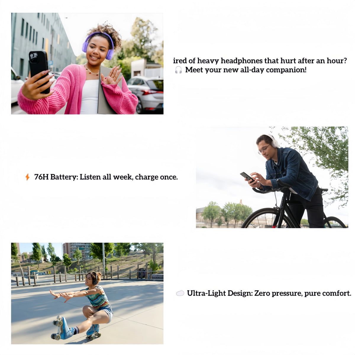 Cuffie Bluetooth Wireless JBL Tune 530BT Leggere Ricarica Rapida Lunga Durata della Batteria Cancellazione del Rumore Bassi Profondi per Sport