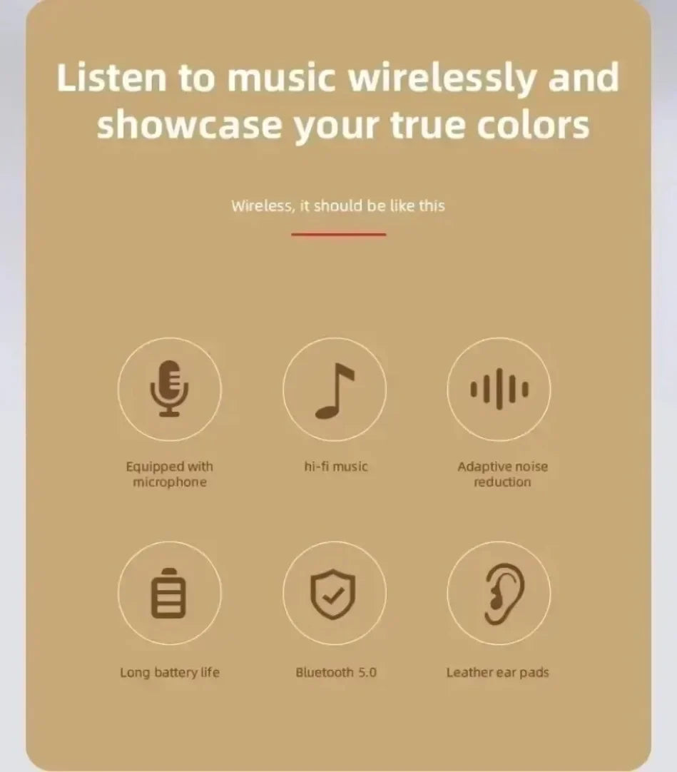 Cuffie Bluetooth 5.0 Pieghevoli Senza Fili, Auricolari Portatili HiFi Over-Ear per Sport, Viaggi, Uso Quotidiano, Giochi e Musica