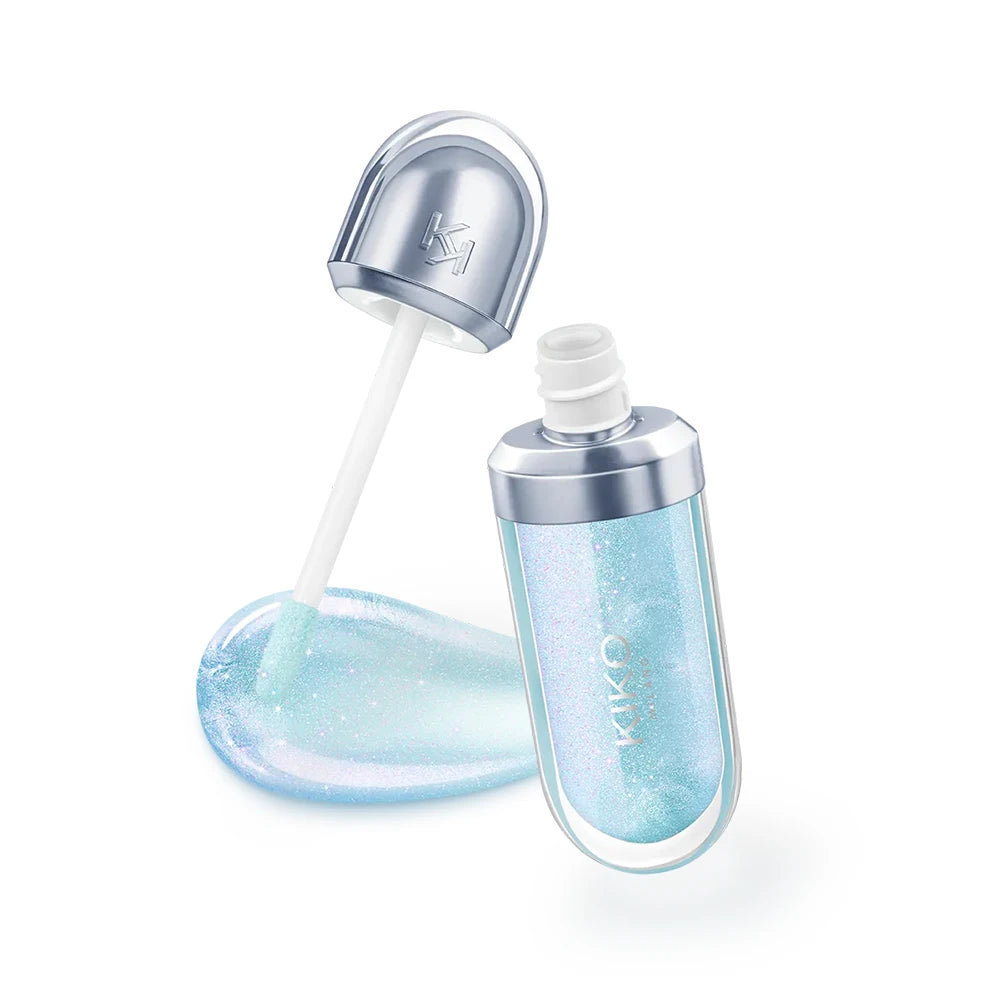 KIKO MILANO Nuovo Lucidalabbra Liquido Effetto Labbra Idratante 3D Trasparente ad Alta Lucentezza Lunga Durata con Texture Cremosa e Liscia