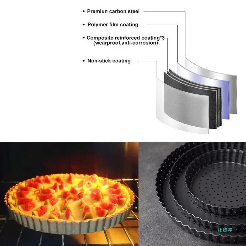 5/8/9 pollici Tortiera Perforata PIZZA Pan Antiaderente Torta Alla Frutta Stampi Per Torte Teglia Fondo Teglia Da Forno Bakeware Strumenti