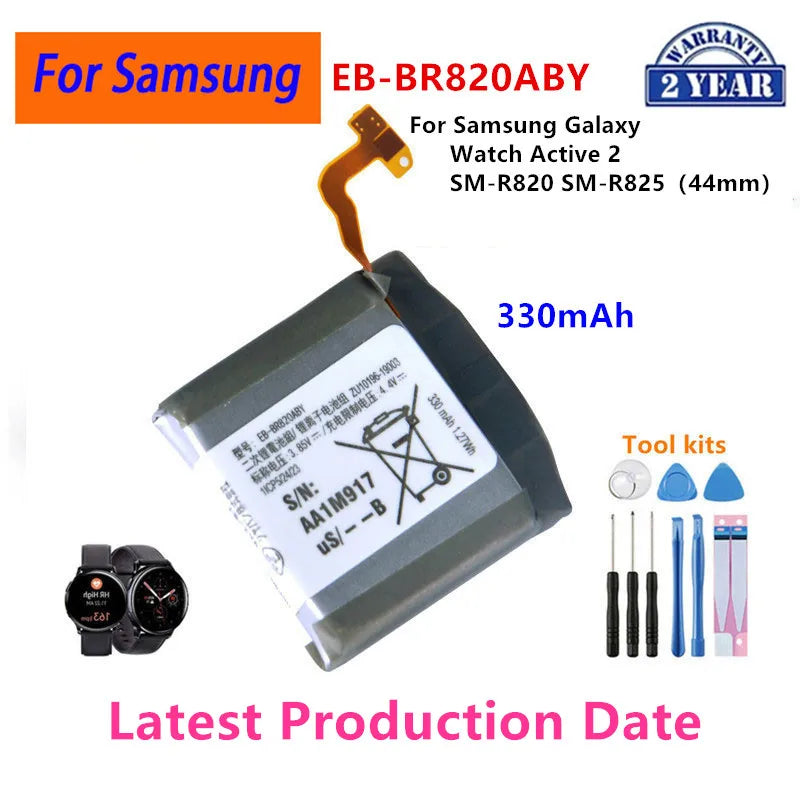 Nuova batteria per orologio Galaxy per Samsung Galaxy Watch Gear Live/S2 classic/Gear S4/Gear 1/Active 1 2 3/ Watch 3/ Gear S/Gear 2