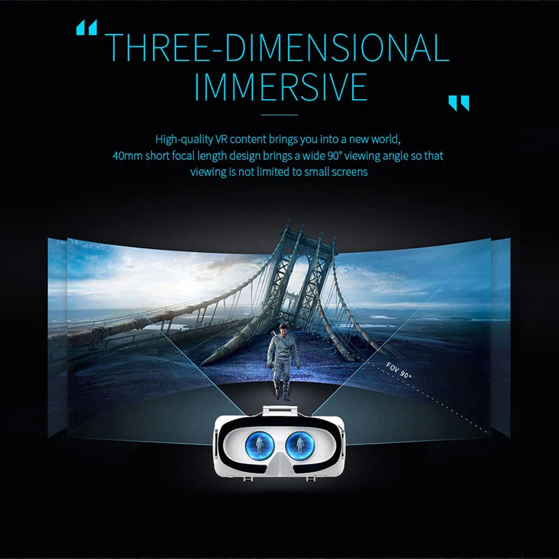 VR Shinecon Casque Casco 3D Occhiali di Realtà Virtuale Aumentata Per iPhone Smartphone Android Smart Phone Goggle Mobile Viar Gioco